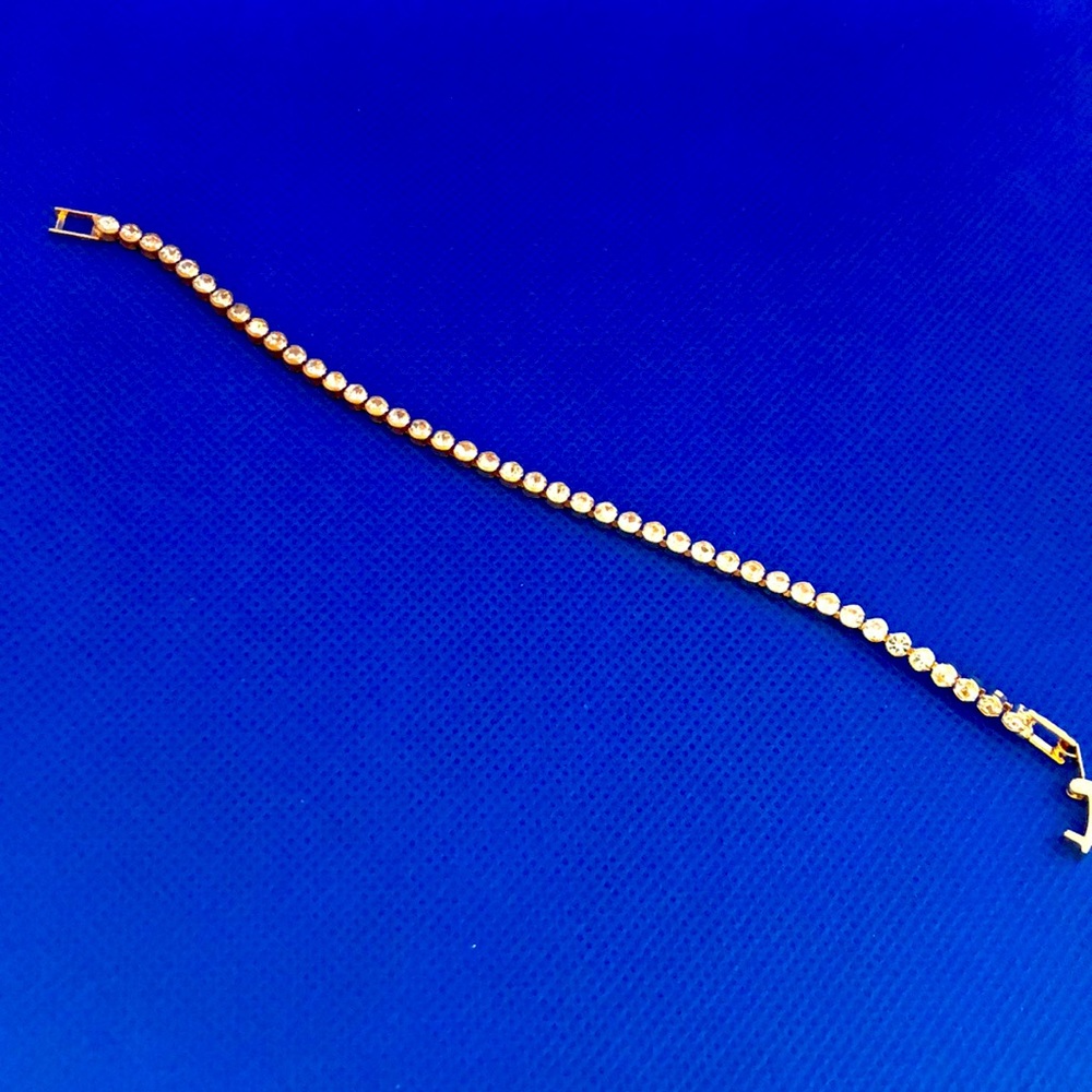 Gold Tone Tennis Bracelet